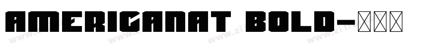 AmericanaT Bold字体转换